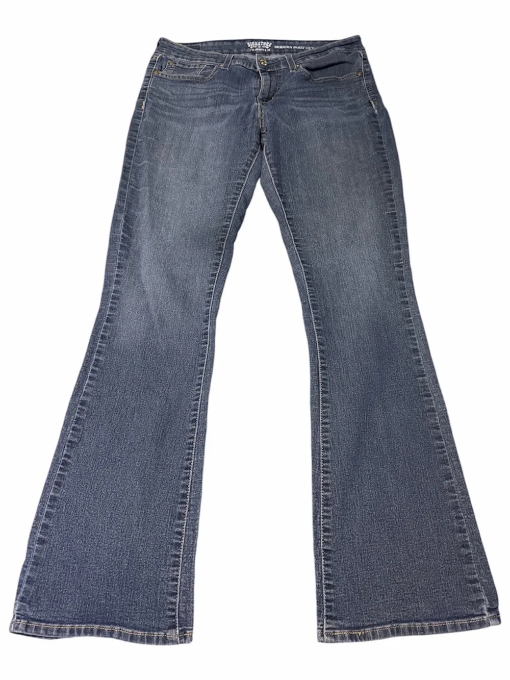 Levi’s Signature Strauss Dark Blue Bootcut Jeans, Size 31x34, Stretch, NWOT